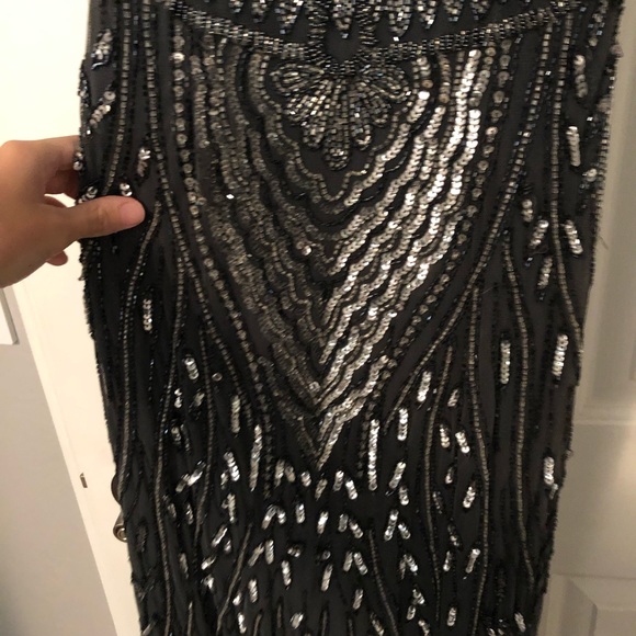 Primavera gray beaded dress - Picture 4 of 8